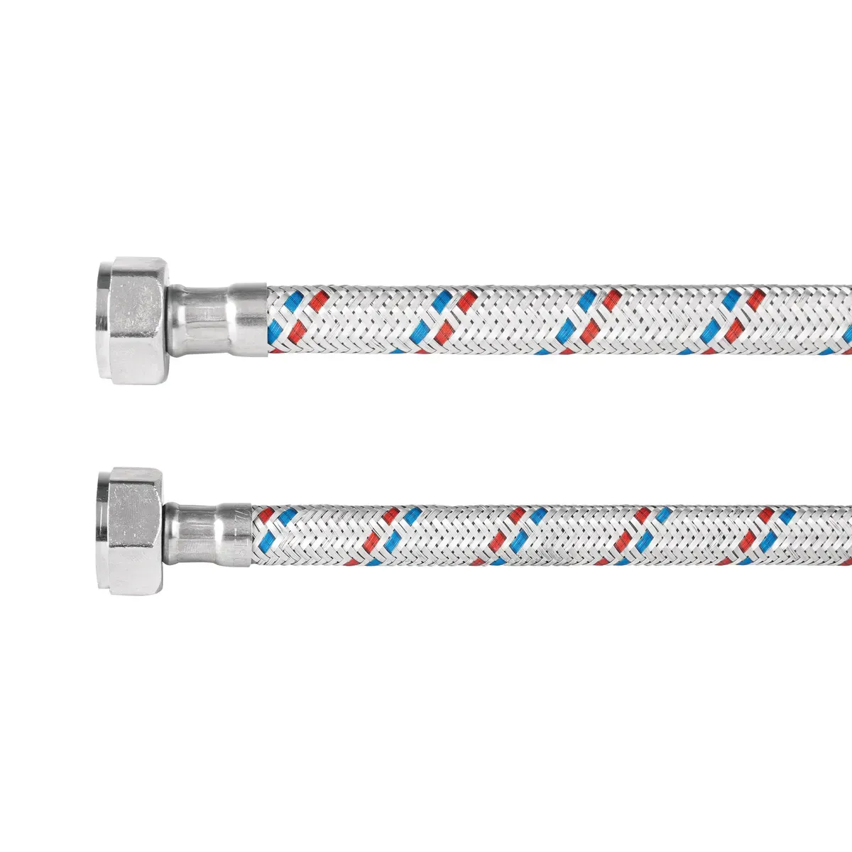 Manguera flexible de aluminio p/sanitario 1/2" 7/8" 50cm