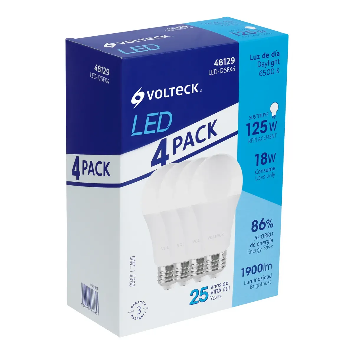 Lampara Led 4pack 125w